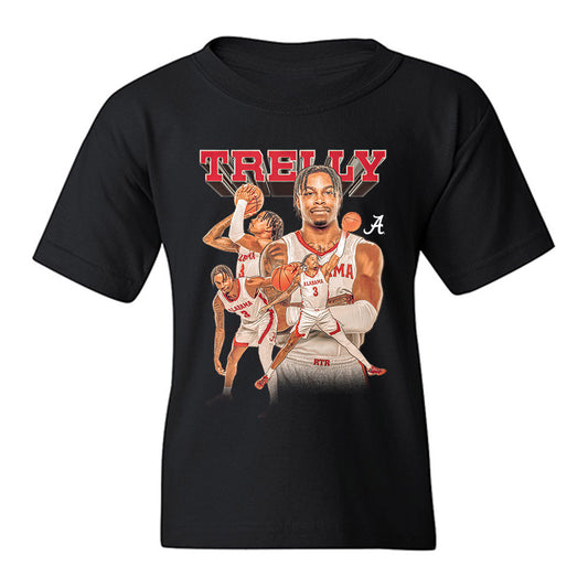 Alabama - NCAA Men's Basketball : Latrell Wrightsell Jr - Player Collage Youth T-Shirt-0