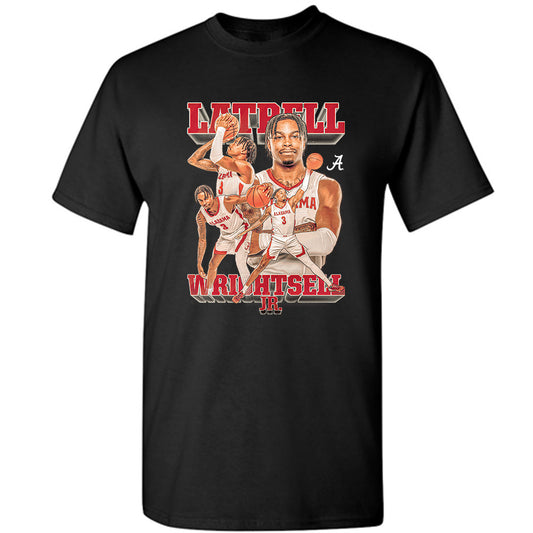 Alabama - NCAA Men's Basketball : Latrell Wrightsell Jr - Player Collage T-Shirt-0