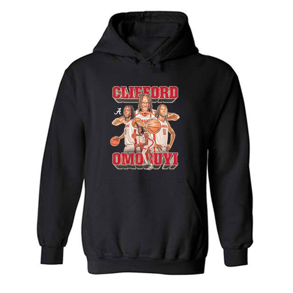 Alabama - NCAA Men's Basketball : Clifford Omoruyi - Player Collage Hooded Sweatshirt-0