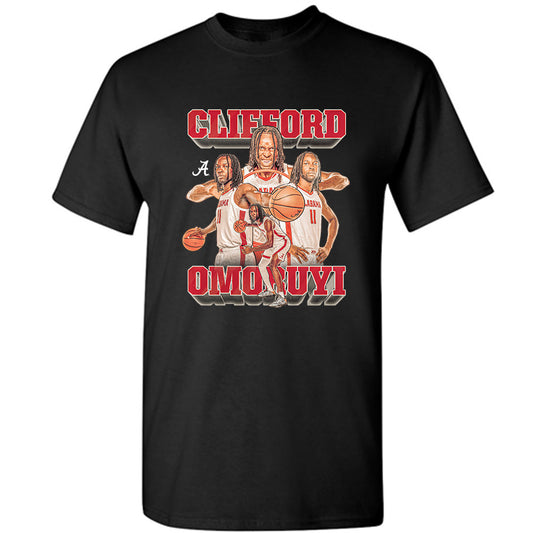 Alabama - NCAA Men's Basketball : Clifford Omoruyi - Player Collage T-Shirt-0