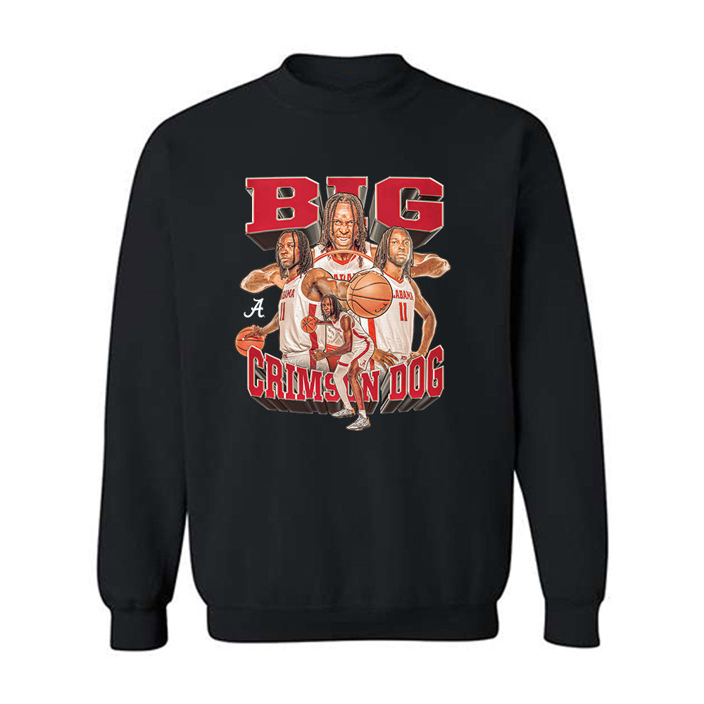 Alabama - NCAA Men's Basketball : Clifford Omoruyi - Player Collage Crewneck Sweatshirt-0