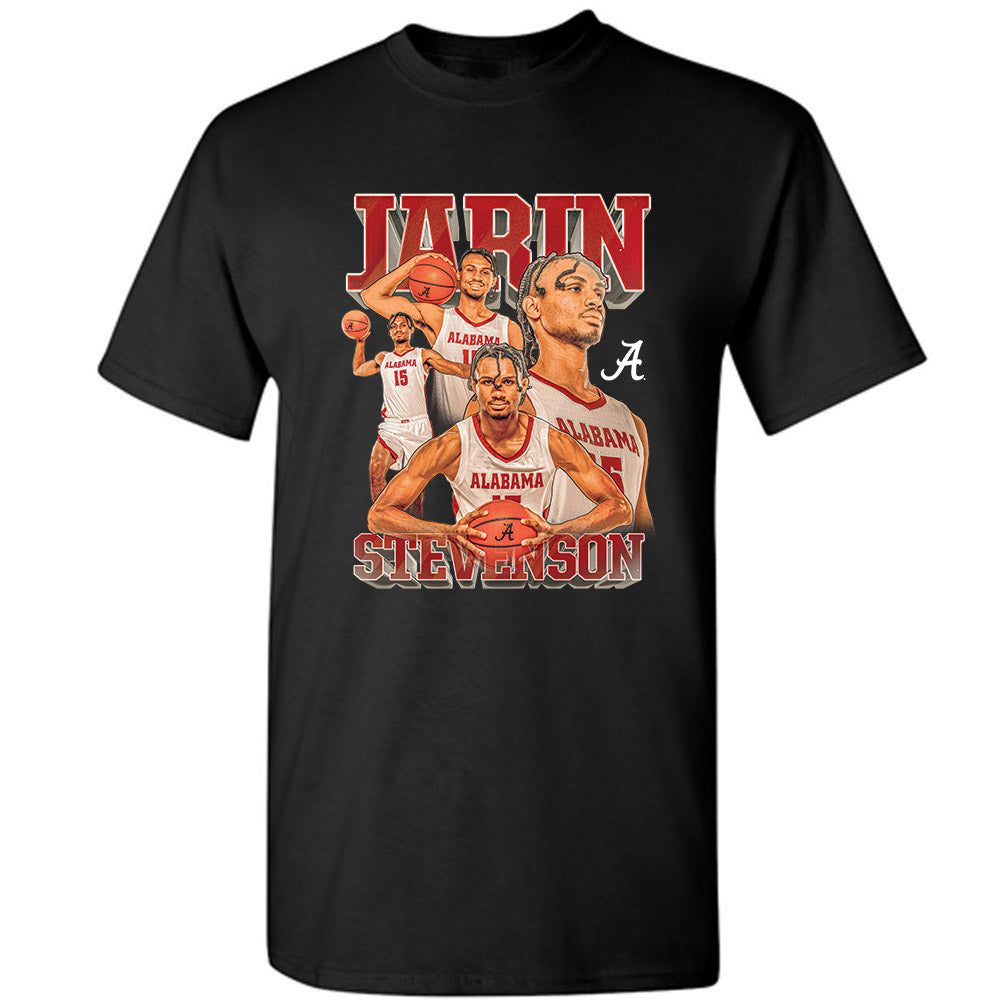 Alabama - NCAA Men's Basketball : Jarin Stevenson - Player Collage T-Shirt-0