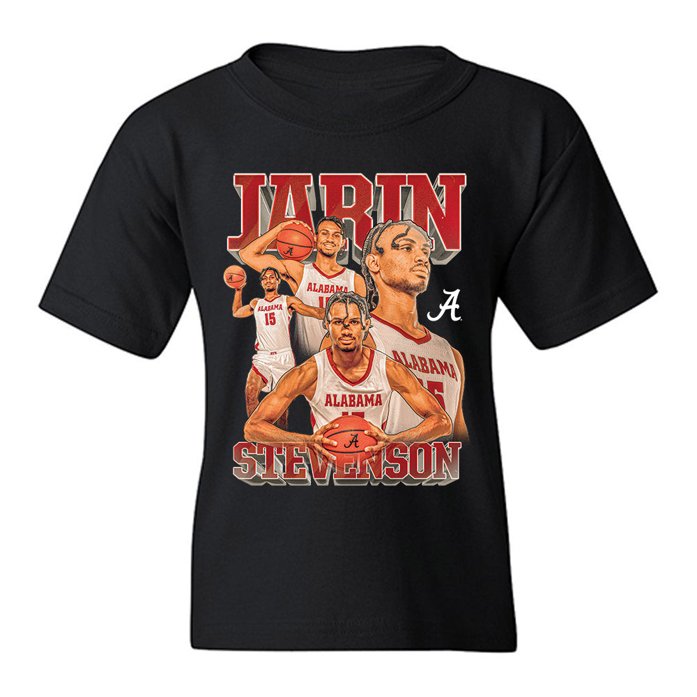 Alabama - NCAA Men's Basketball : Jarin Stevenson - Player Collage Youth T-Shirt-0