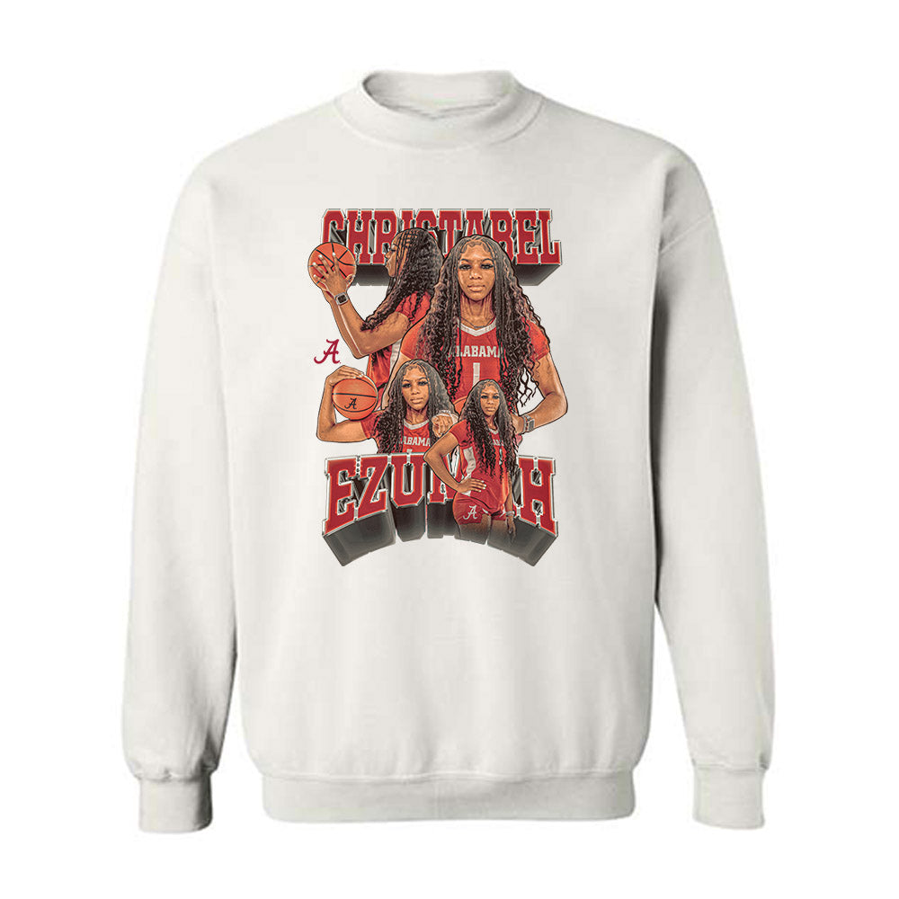 Alabama - NCAA Women's Basketball : Christabel Ezumah - Player Collage Crewneck Sweatshirt-0