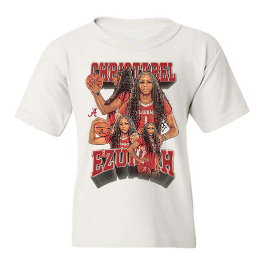 Alabama - NCAA Women's Basketball : Christabel Ezumah - Player Collage Youth T-Shirt-0