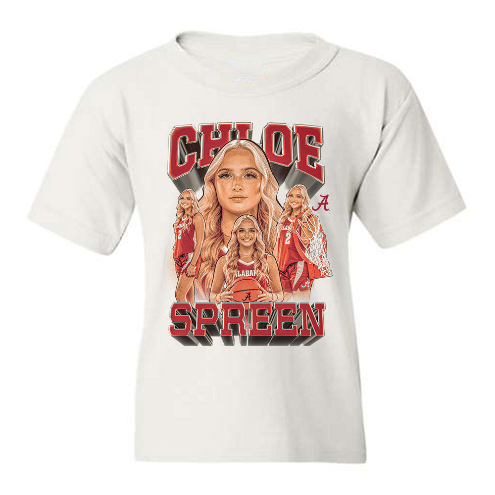 Alabama - NCAA Women's Basketball : Chloe Spreen - Player Collage Youth T-Shirt-0