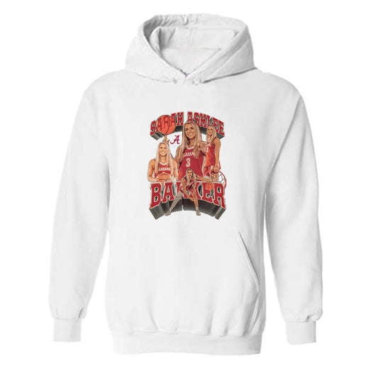 Alabama - NCAA Women's Basketball : Sarah Ashlee Barker - Player Collage Hooded Sweatshirt-0