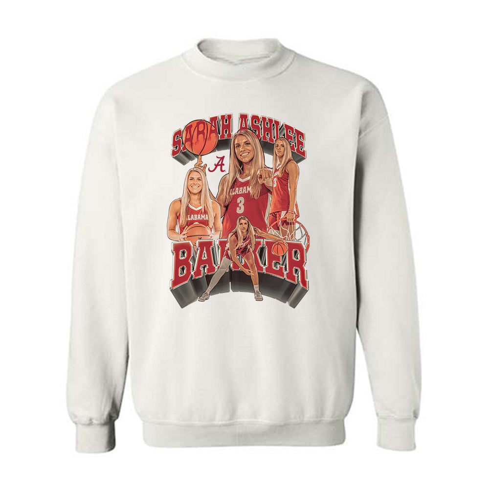 Alabama - NCAA Women's Basketball : Sarah Ashlee Barker - Player Collage Crewneck Sweatshirt-0