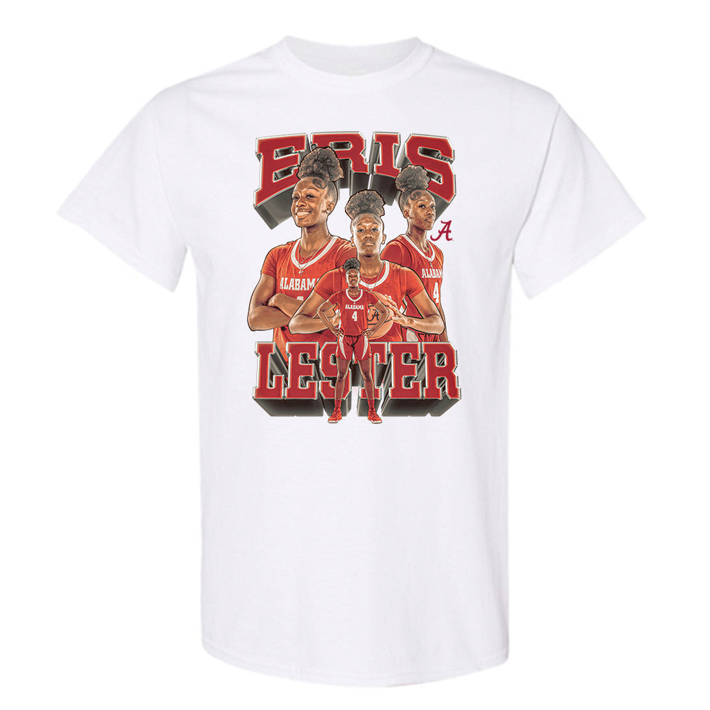 Alabama - NCAA Women's Basketball : Eris Lester - Player Collage T-Shirt-0