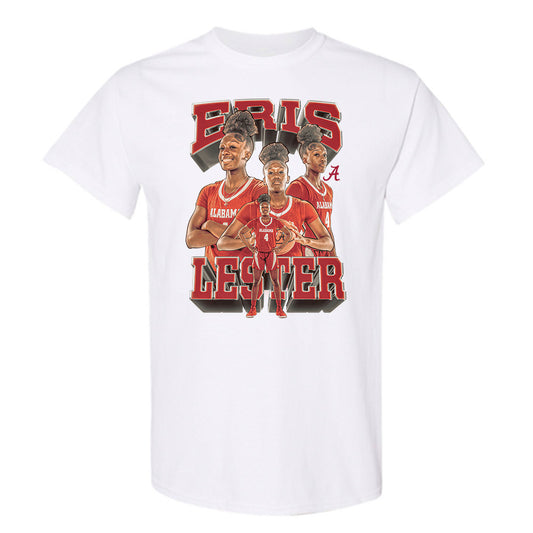 Alabama - NCAA Women's Basketball : Eris Lester - Player Collage T-Shirt-0