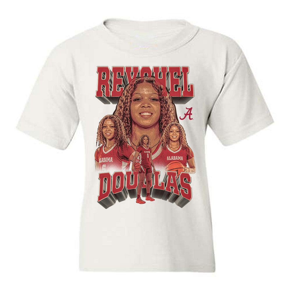 Alabama - NCAA Women's Basketball : Reychel Douglas - Player Collage Youth T-Shirt-0