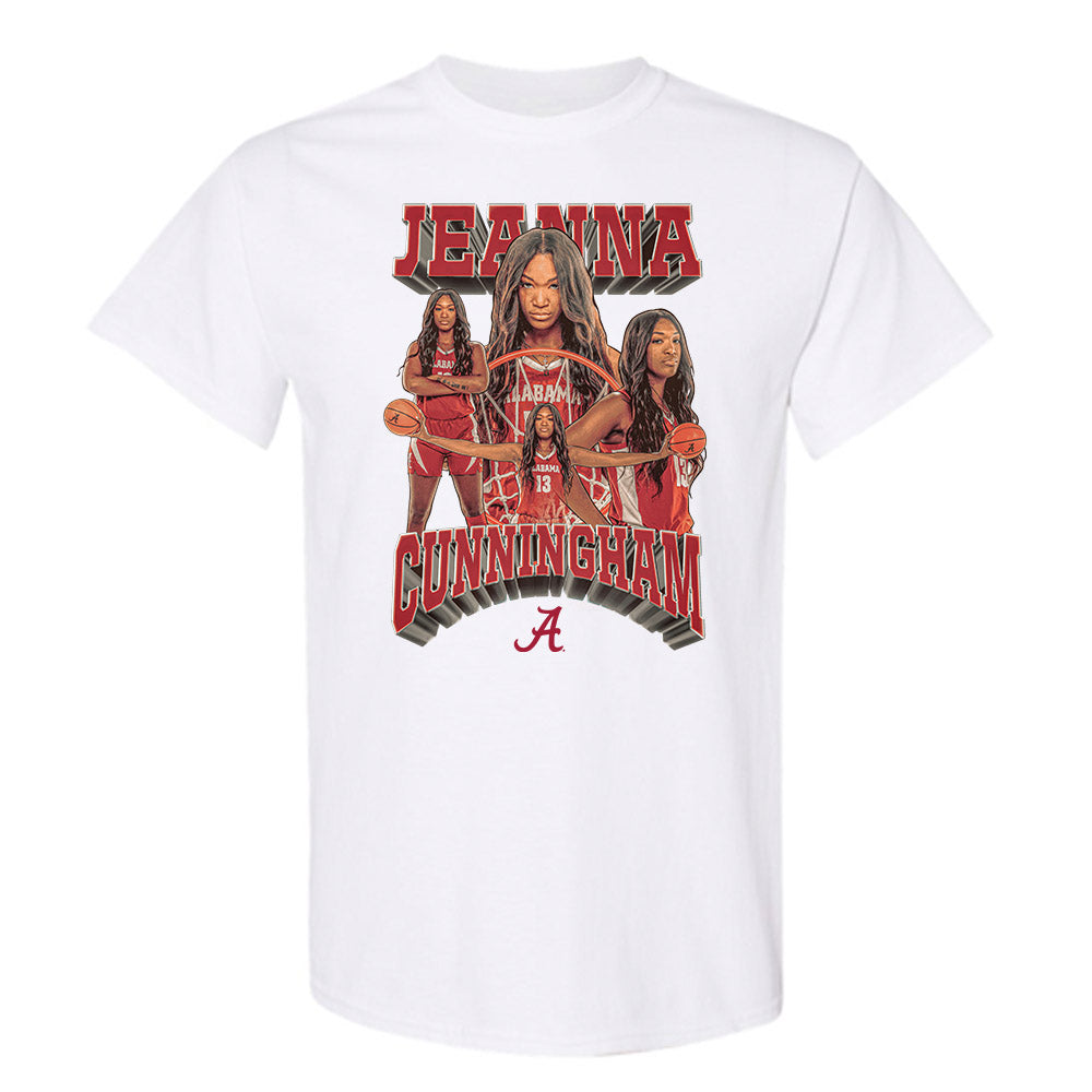 Alabama - NCAA Women's Basketball : Jeanna Cunningham - Player Collage T-Shirt-0