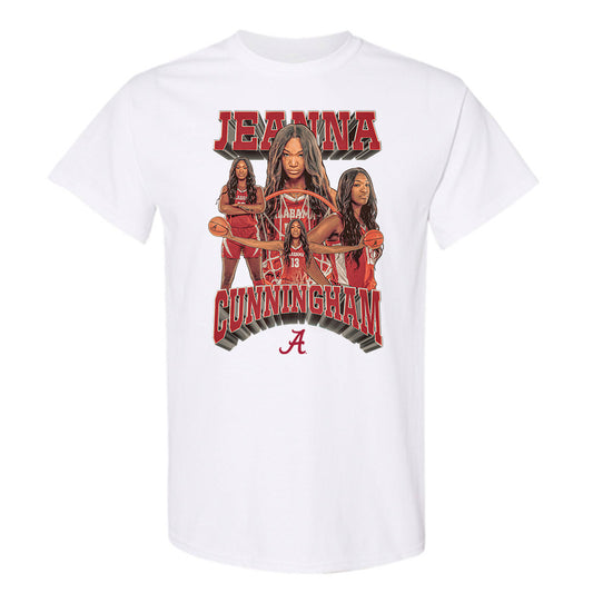 Alabama - NCAA Women's Basketball : Jeanna Cunningham - Player Collage T-Shirt-0