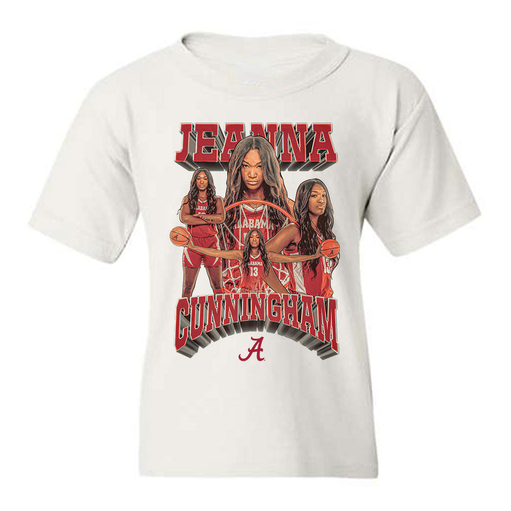 Alabama - NCAA Women's Basketball : Jeanna Cunningham - Player Collage Youth T-Shirt-0