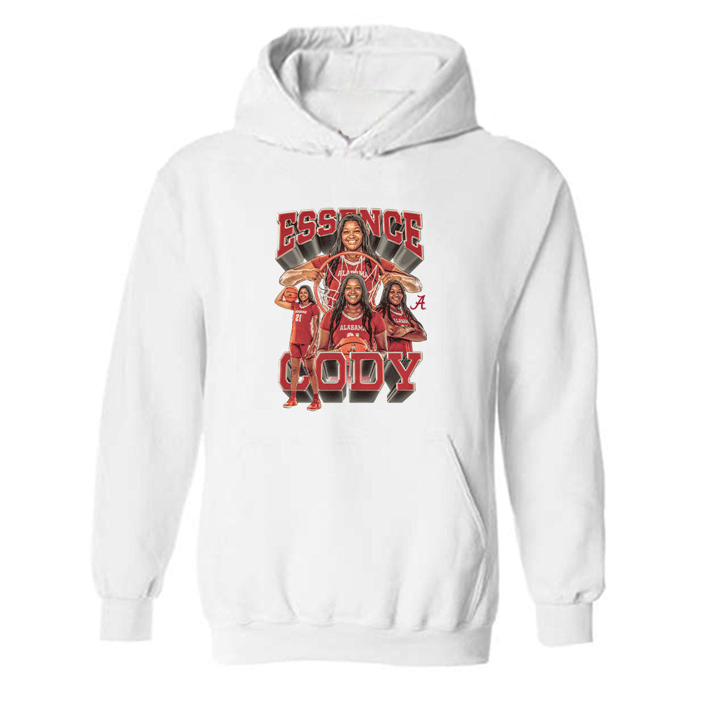 Alabama - NCAA Women's Basketball : Essence Cody - Player Collage Hooded Sweatshirt-0