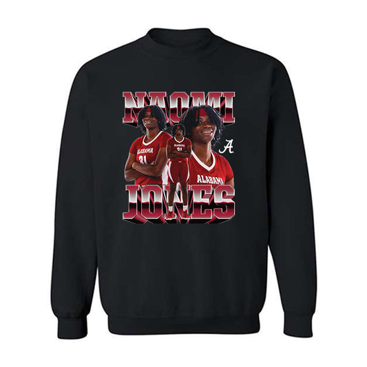 Alabama - NCAA Women's Basketball : Naomi Jones - Player Collage Crewneck Sweatshirt-0