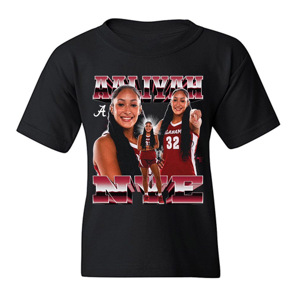 Alabama - NCAA Women's Basketball : Aaliyah Nye - Player Collage Youth T-Shirt-0