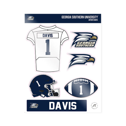 Georgia Southern - NCAA Football : Jayden Davis - Sticker Sheet-0