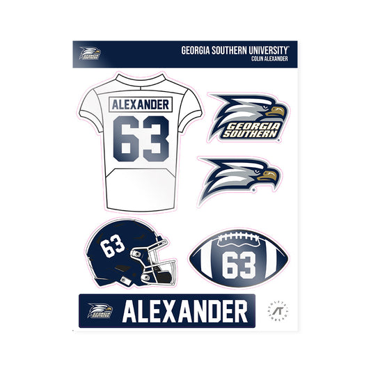 Georgia Southern - NCAA Football : Colin Alexander - Sticker Sheet-0