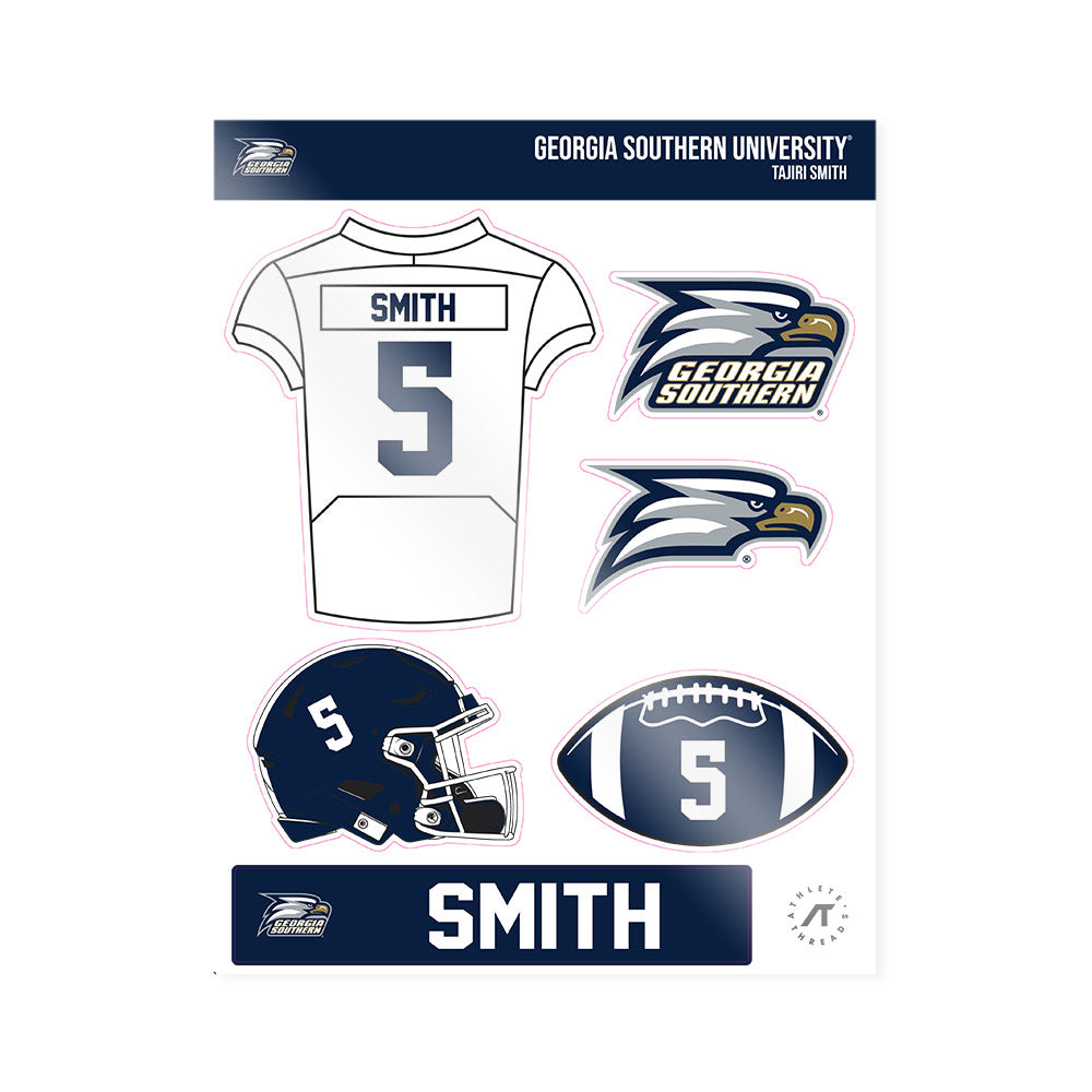 Georgia Southern - NCAA Football : Tajiri Smith - Sticker Sheet-0