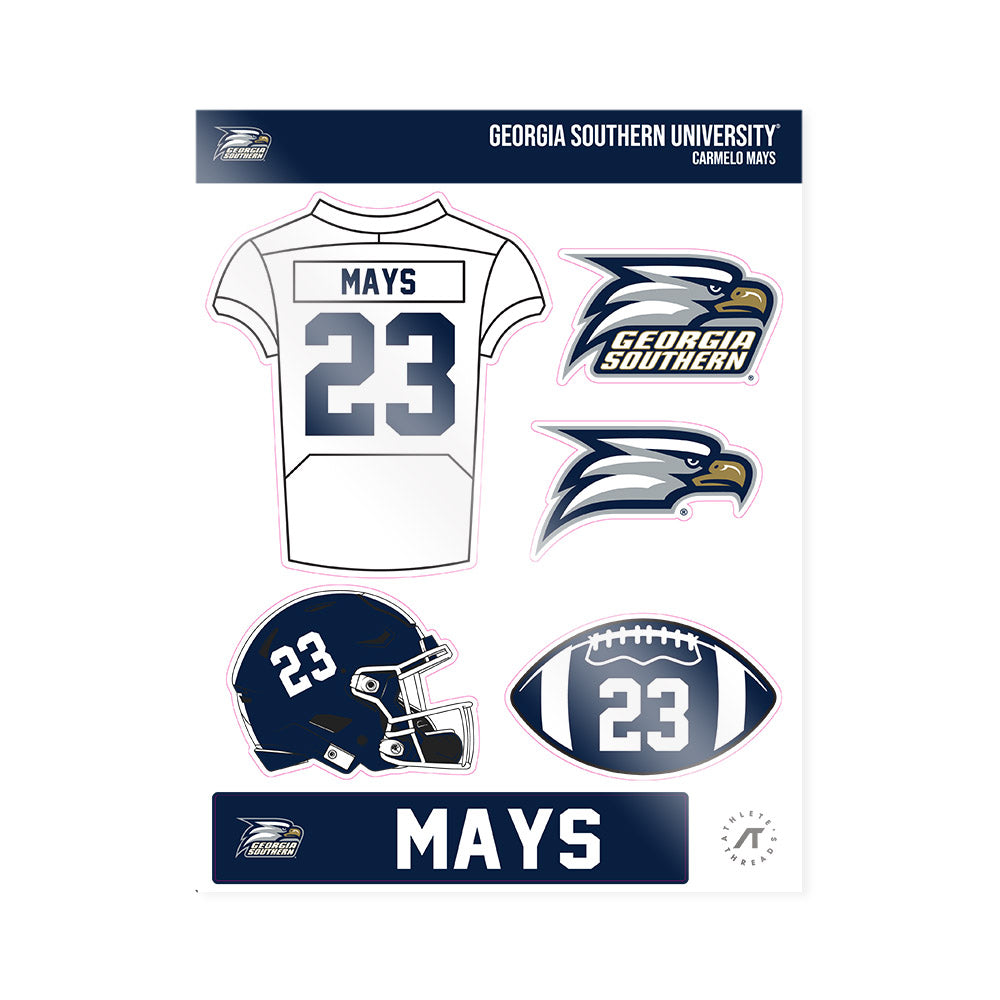 Georgia Southern - NCAA Football : Carmelo Mays - Sticker Sheet-0