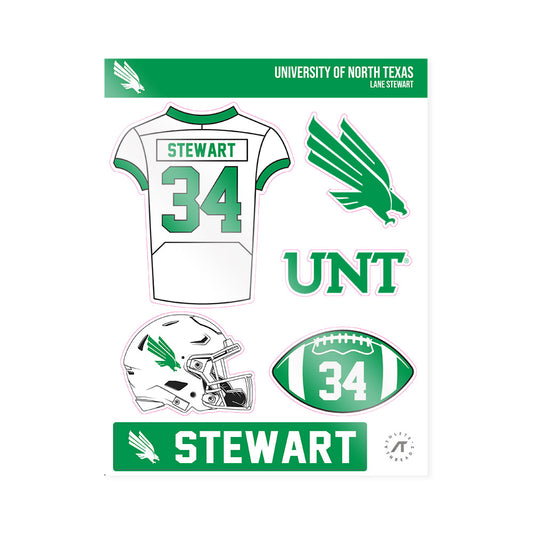 North Texas - NCAA Football : Lane Stewart - Sticker Sheet-0