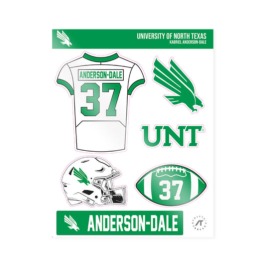 North Texas - NCAA Football : Kabriel Anderson-Dale - Sticker Sheet-0