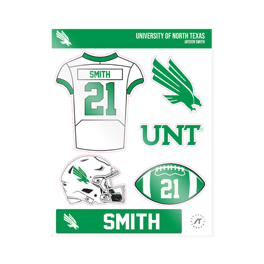 North Texas - NCAA Football : Jaydon Smith - Sticker Sheet-0