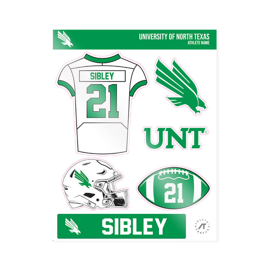 North Texas - NCAA Football : Kiefer sibley - Sticker Sheet-0