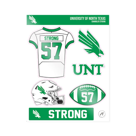 North Texas - NCAA Football : Chandler Strong - Sticker Sheet-0