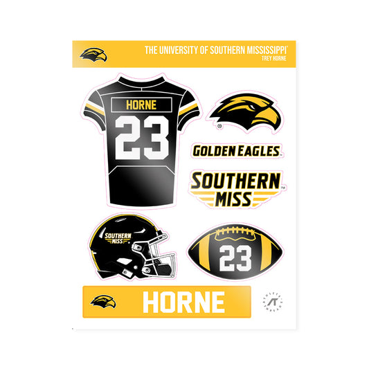Southern Miss - NCAA Football : Trey Horne - Sticker Sheet-0