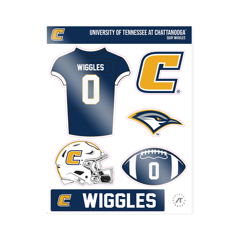 UTC - NCAA Football : Quay Wiggles - Sticker Sheet-0