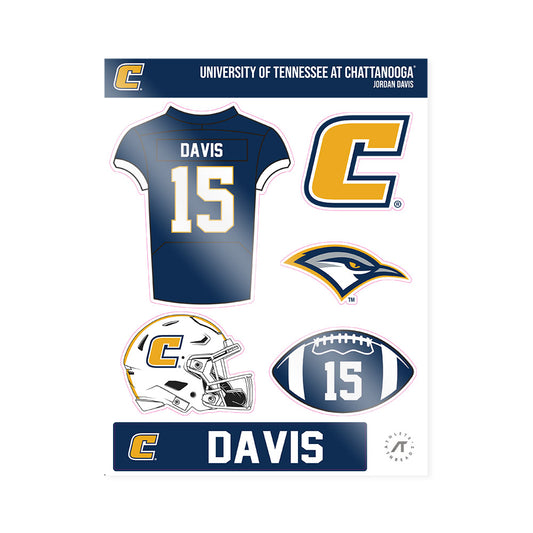 UTC - NCAA Football : Jordan Davis - Sticker Sheet-0