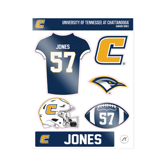 UTC - NCAA Football : Jamarr Jones - Sticker Sheet-0