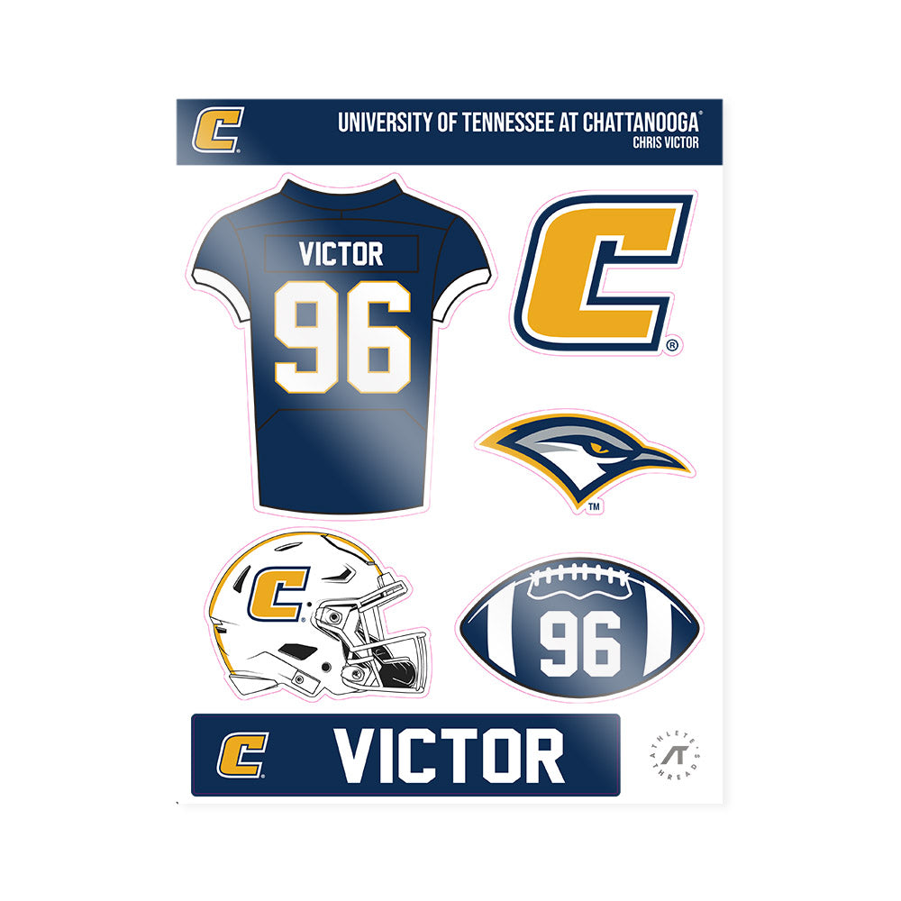 UTC - NCAA Football : Chris Victor - Sticker Sheet-0