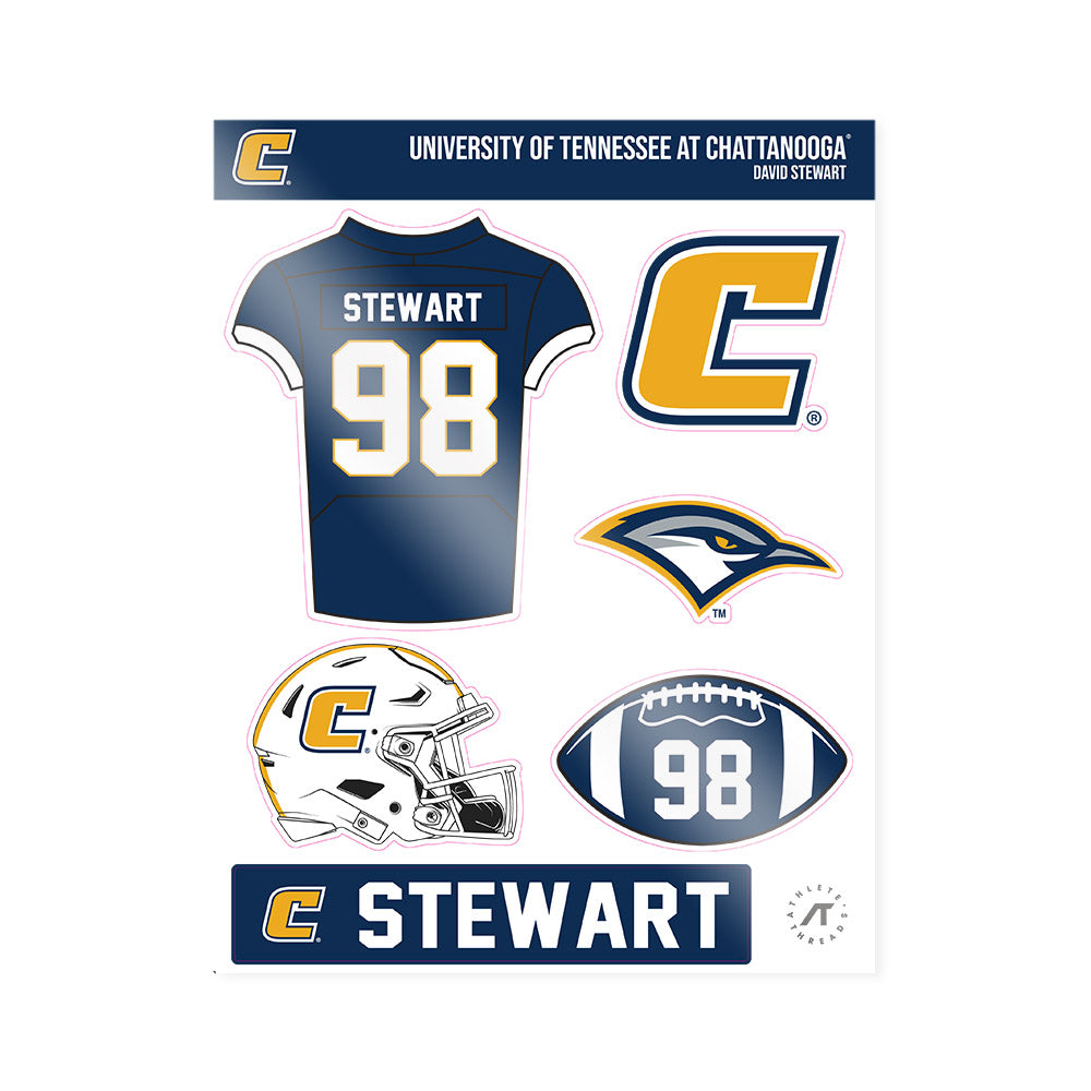 UTC - NCAA Football : David Stewart - Sticker Sheet-0
