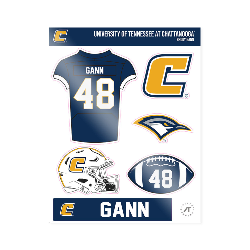  - NCAA Football : Brody Gann - Sticker Sheet-0