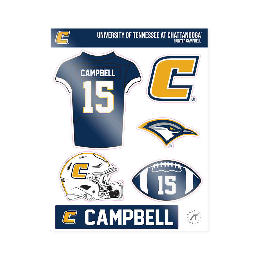 UTC - NCAA Football : Hunter Campbell - Sticker Sheet-0