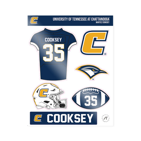 UTC - NCAA Football : Martez Cooksey - Sticker Sheet-0