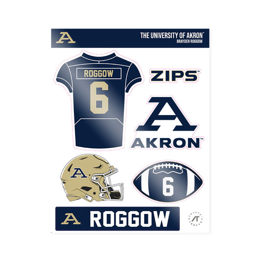 Akron - NCAA Football : Brayden Roggow - Sticker Sheet-0