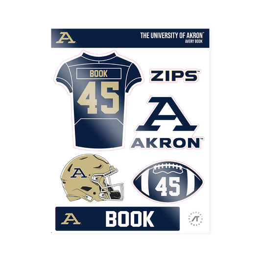 Akron - NCAA Football : Avery Book - Sticker Sheet-0