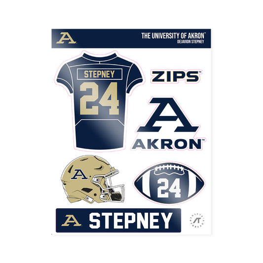 Akron - NCAA Football : Dejavion Stepney - Sticker Sheet-0