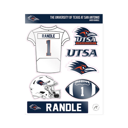 UTSA - NCAA Football : Jaren Randle - Sticker Sheet-0