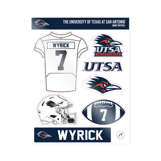 UTSA - NCAA Football : Jimmy Wyrick - Sticker Sheet-0