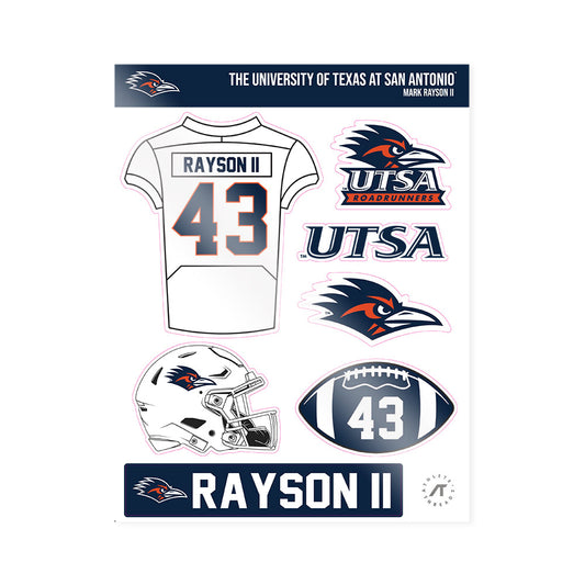 UTSA - NCAA Football : Mark Rayson ii - Sticker Sheet-0