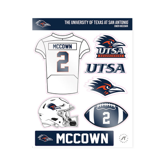 UTSA - NCAA Football : Owen McCown - Sticker Sheet-0