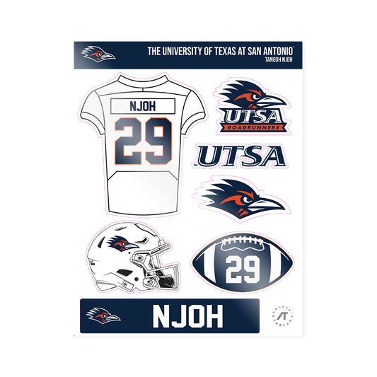UTSA - NCAA Football : Tangoh Njoh - Sticker Sheet-0