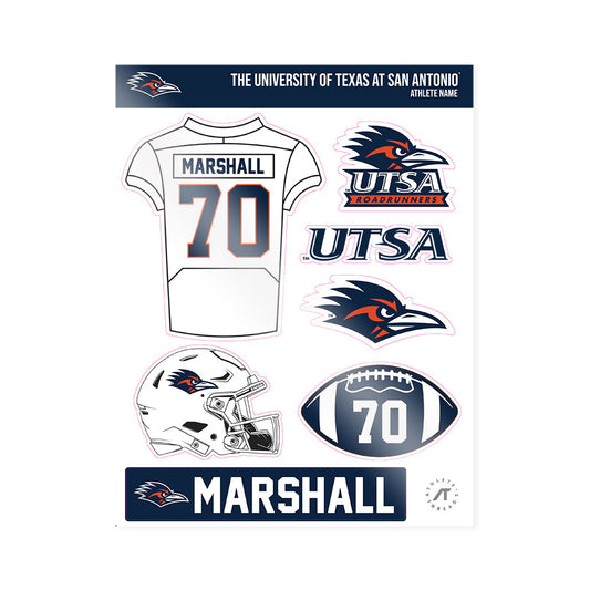 UTSA - NCAA Football : Deandre Marshall - Sticker Sheet-0