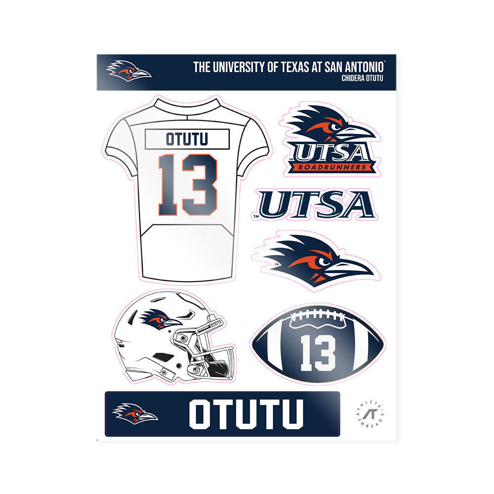 UTSA - NCAA Football : Chidera Otutu - Sticker Sheet-0
