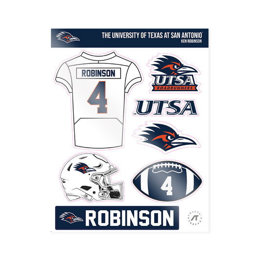 UTSA - NCAA Football : Ken Robinson - Sticker Sheet-0